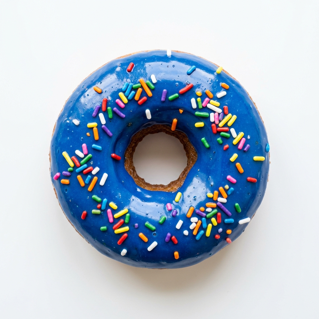 Blue Glazed Donut